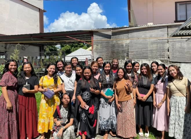 College ladies Bible class taught by Pastor DeMoville's wife, Kelly DeMoville